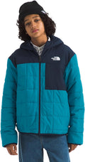 Boys' Reversible Shasta Full Zip Hooded Jacket - Warm, Water-Resistant