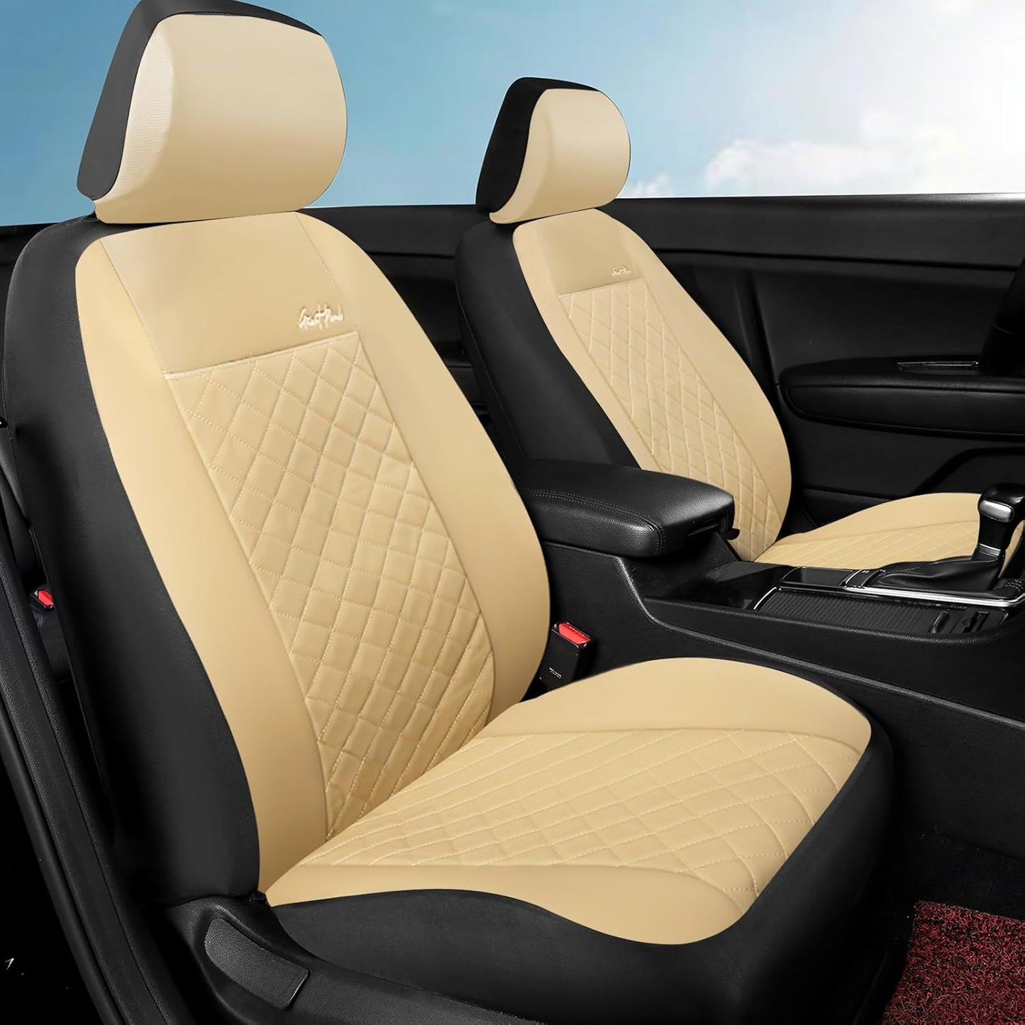 GIANT PANDA Front Car Seat Covers for Stylish Protection