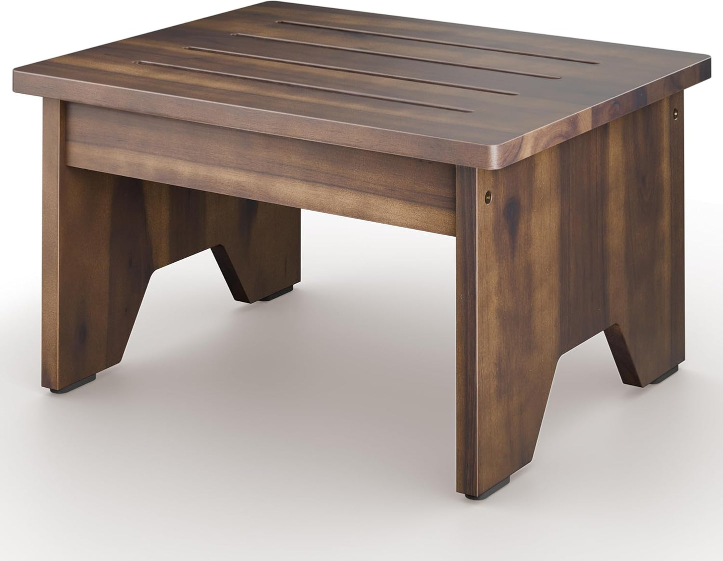 Acacia Wooden Foot Stool for High Beds - 300LBS Capacity