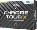 Chrome Tour X Golf Balls - Triple Track Alignment for Better Putting