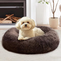31in Calming Donut Dog Bed - Plush Anti-Anxiety Cuddler