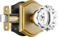 Crystal Door Knobs Interior Vintage Style Passage Glass - Elegant Fit