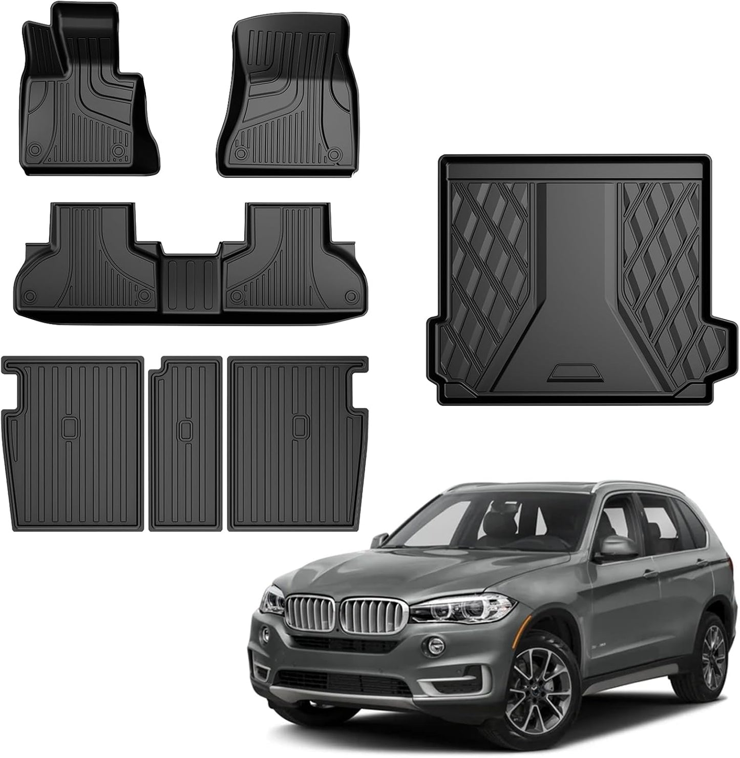 All Weather Floor Mats for BMW X5 2014-2018 - Custom Fit
