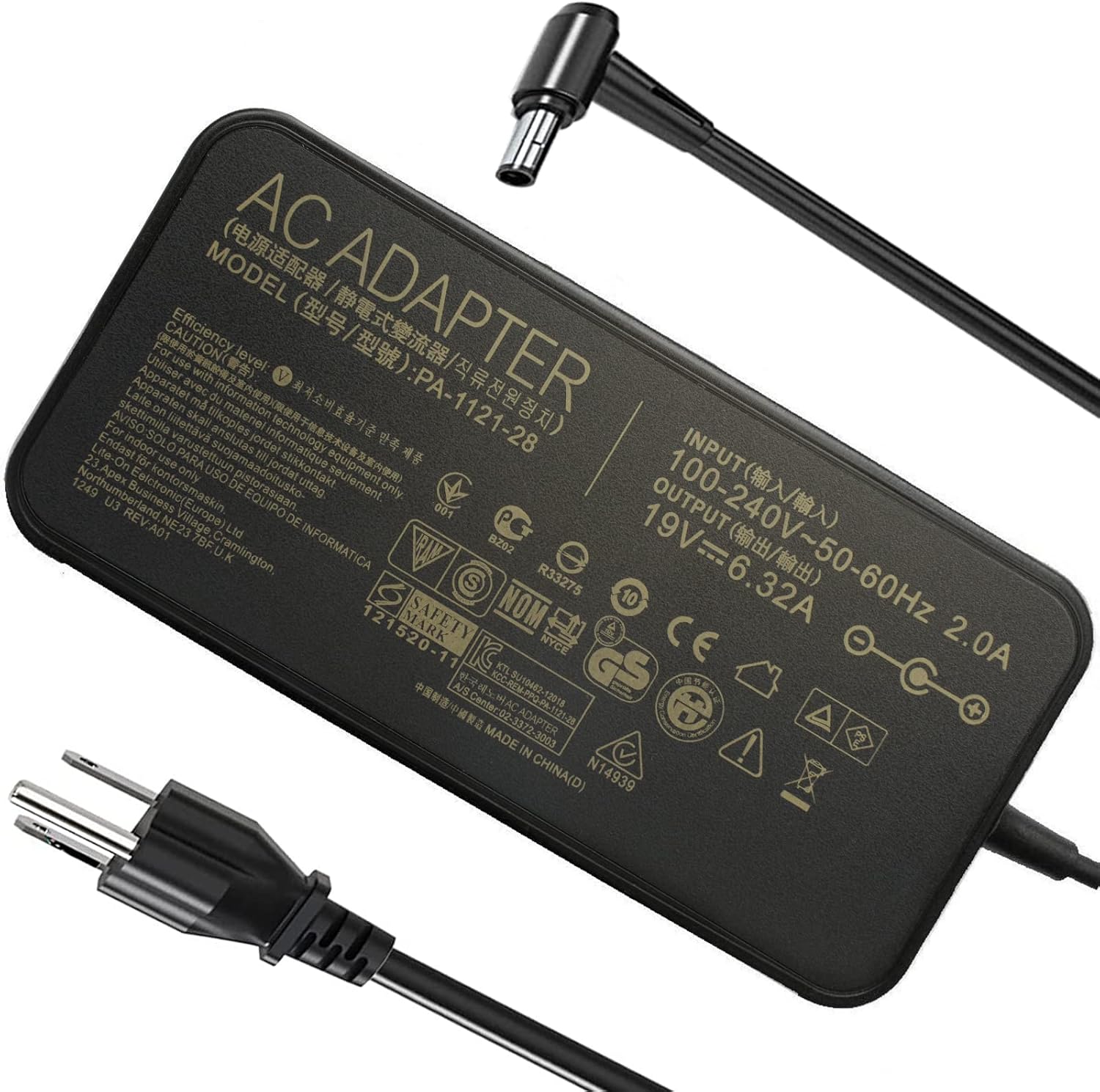 120W Power Adapter for Asus Rog GL502VT and More Laptops
