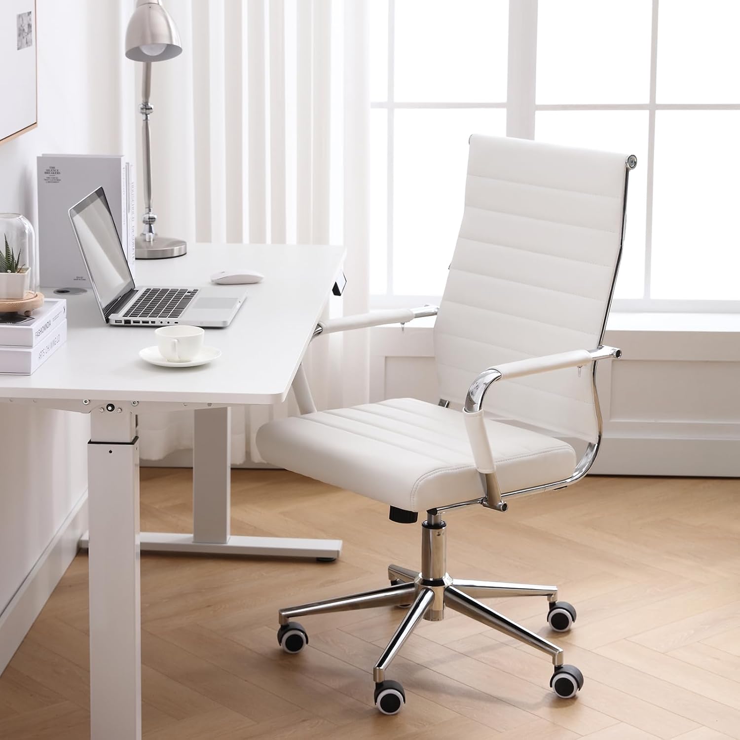 Home Office Chair Ribbed Ergonomic High Back Executive Chair