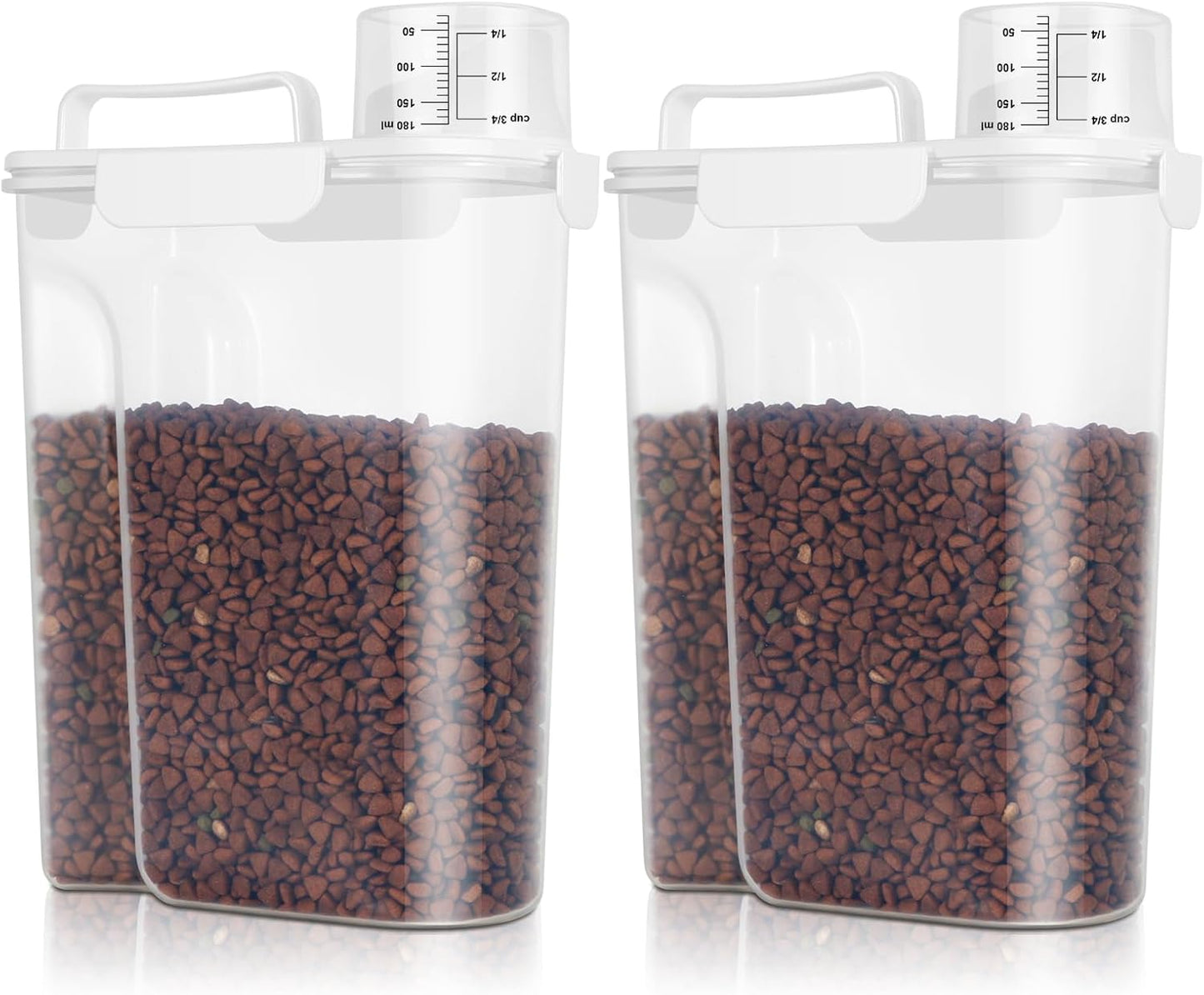 TBMax 2 Pack Cat Dog Food Storage Containers for Pet Owners