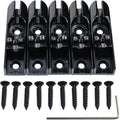 Bass Guitar Bridge Single Saddle for 5-String Bass - Vacuum Black