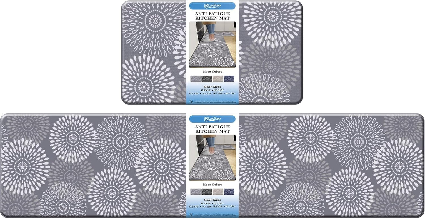LuxStep Anti-Fatigue Kitchen Mats for Comfort and Safety