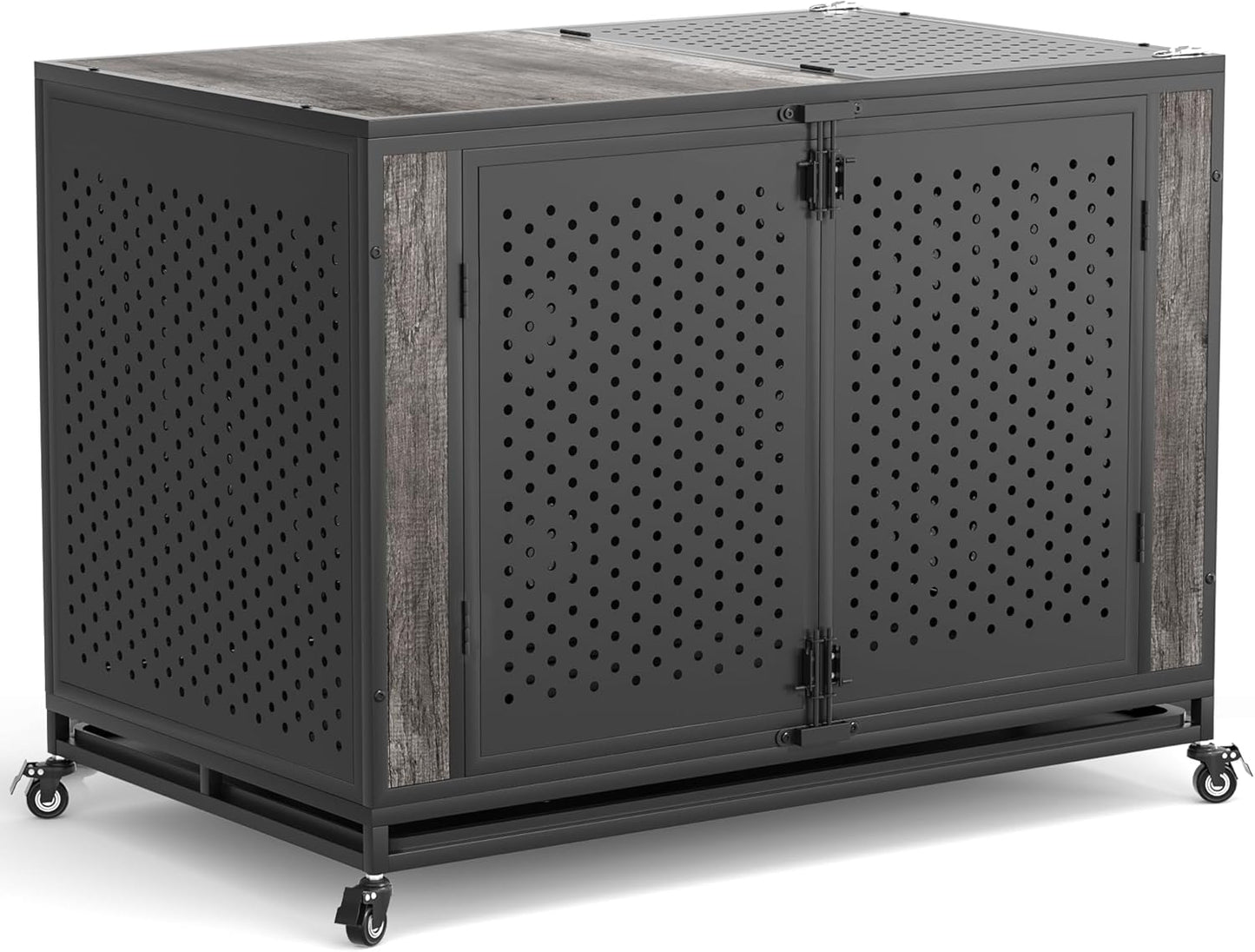 48 Inch Heavy Duty Dog Crate for Extra Large Dogs, Indestructible