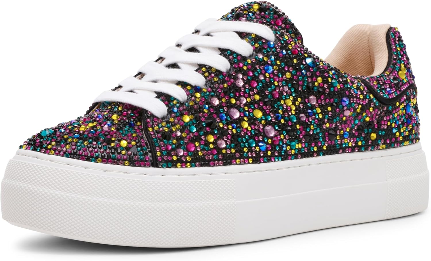 Betsey Johnson Women's Sidny Sneaker with Rhinestone Details