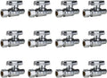 SUNGATOR 12-Pack Straight Stop Valve 1/2 in PEX x 3/8 in OD