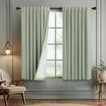 Green Country Kitchen Curtains 45 in Length Sage Green Blackout Drapes