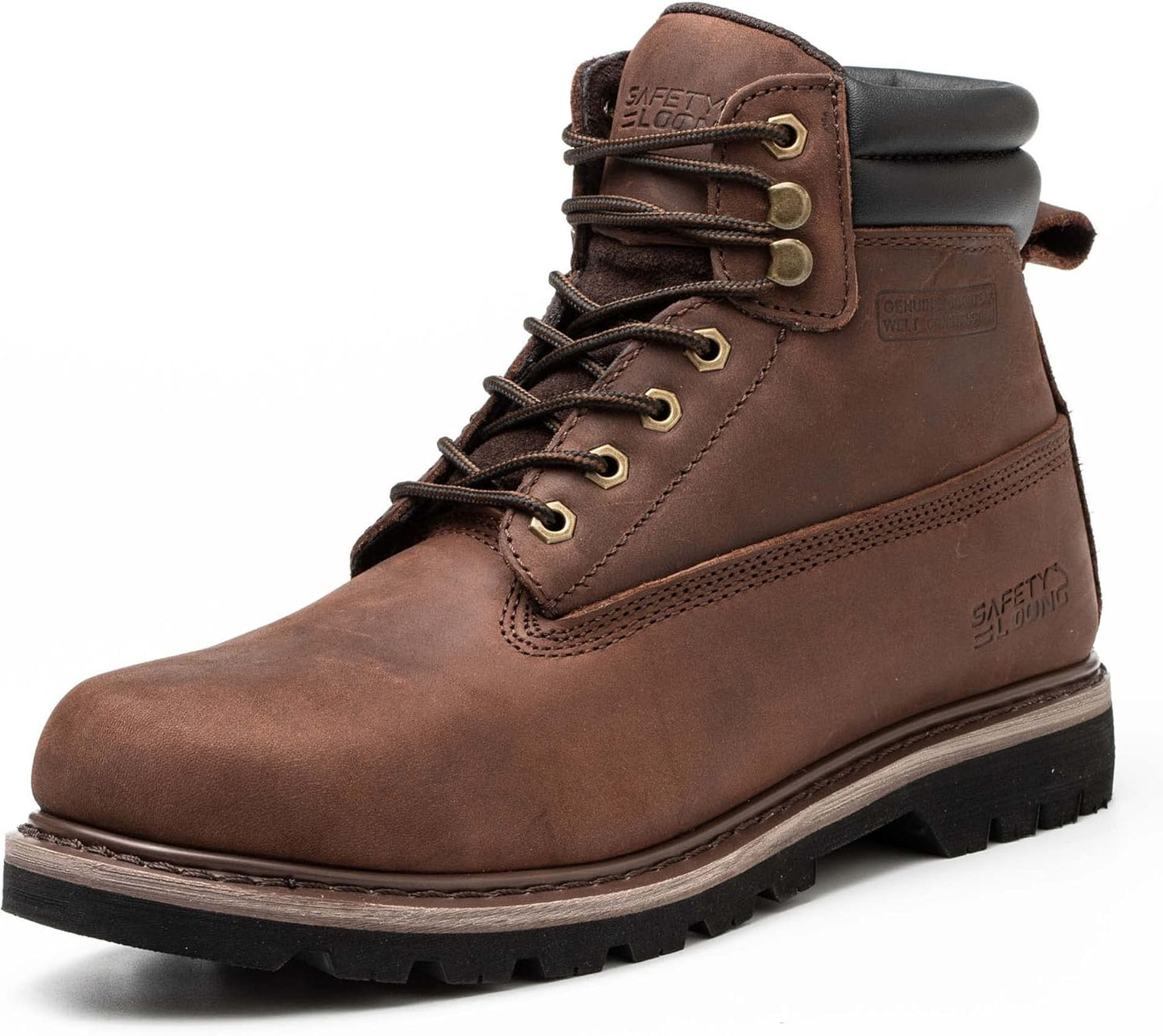 Steel Toe Work Boots for Men - Comfortable Waterproof Safety Gear