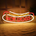 HOT DOGS Neon Sign for Wall Decor - Bright LED Eatery Light
