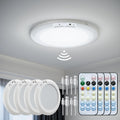 Motion Sensor Rechargeable Ceiling Light 4 Pack - Long Life USB-C