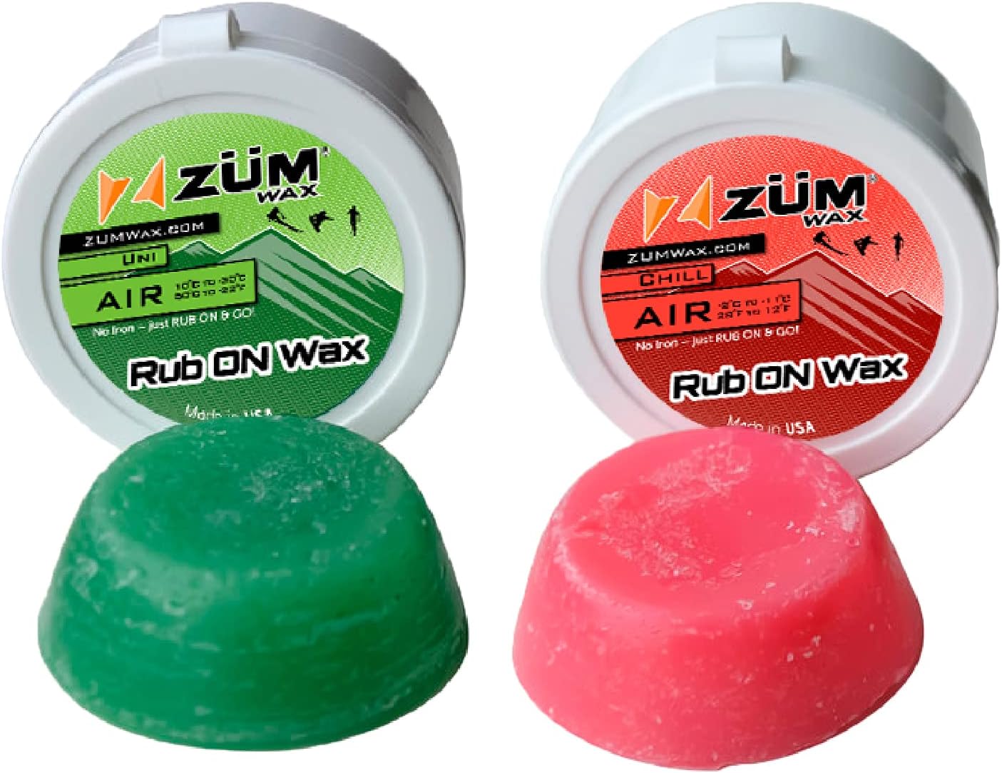 ZUMWax Sample Pack - Universal CHILL Wax - Quick Slope Waxing