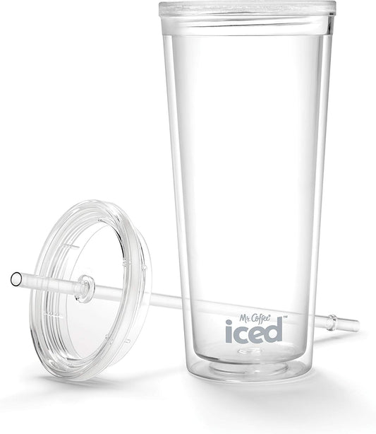 22 Oz. Mr. Coffee Iced Tumbler - Lid & Straw Included