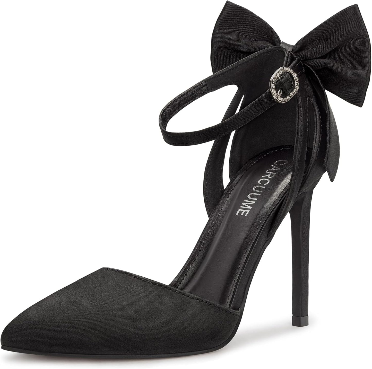 Carcuume Women's Closed Toe Heels with Bow for Every Occasion