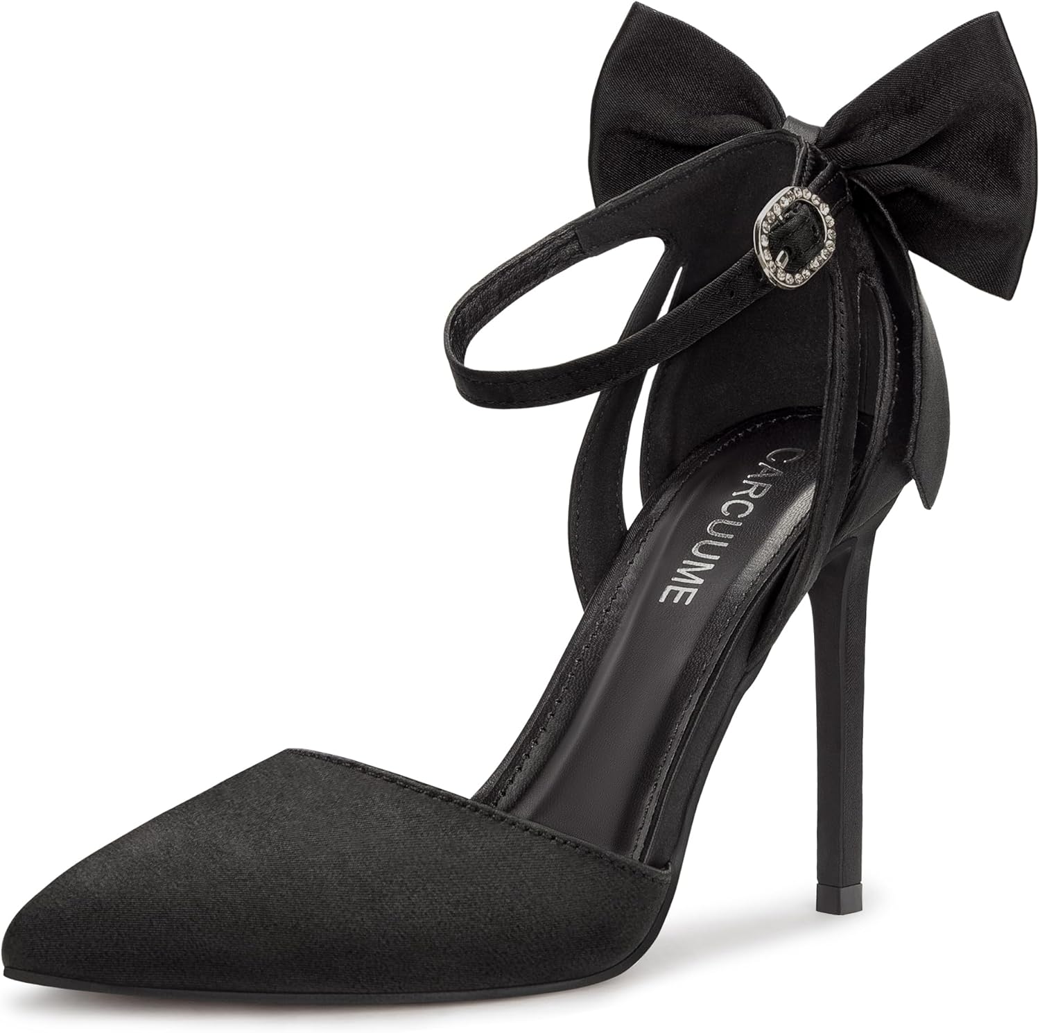 Carcuume Women's Closed Toe Heels with Bow for Every Occasion