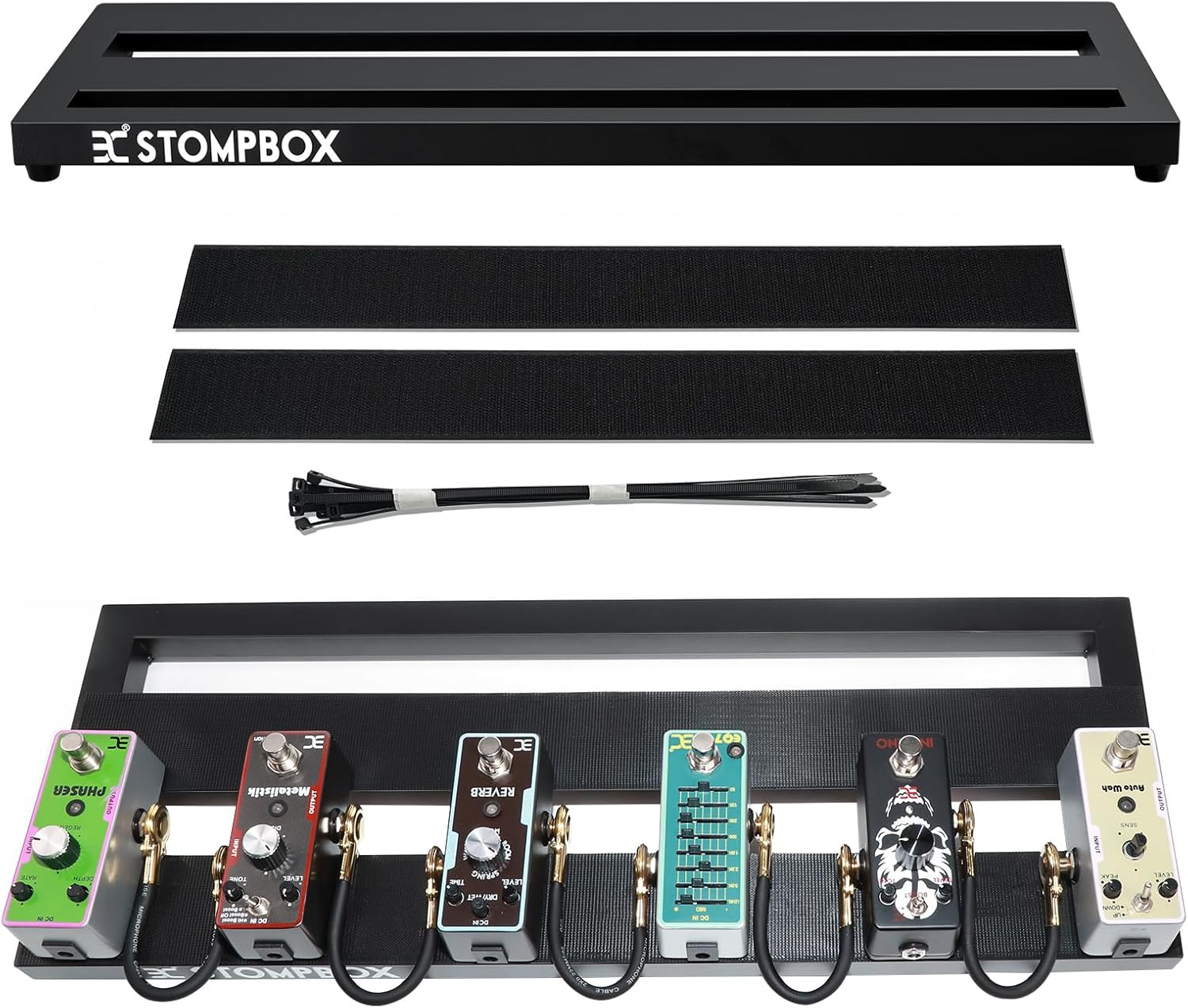 Lightweight Aluminum Alloy Pedalboard for Musicians on the Go