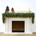 6 Ft Christmas Cedar Garland - Lush Realistic Faux Pine for Mantle