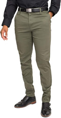 Men's Slim Fit Stretch Chino Pants - Comfortable Everyday Fit