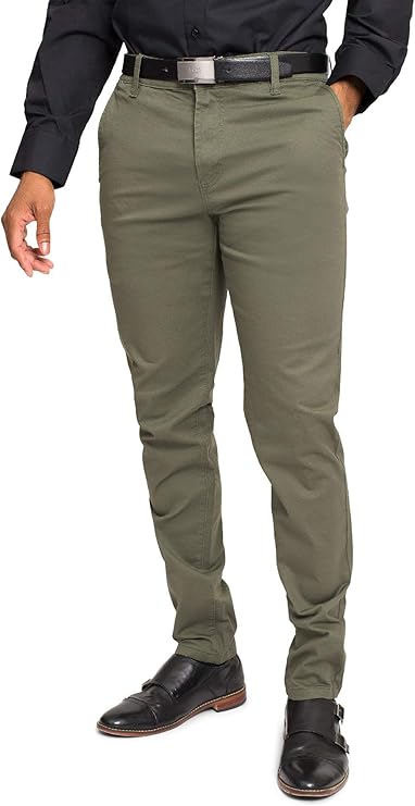 Victorious Men's Basic Casual Slim Fit Stretch Chino Pants Review