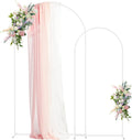 Asee'm White Metal Wedding Arch Stand Set of 2 - Elegant Ceremony