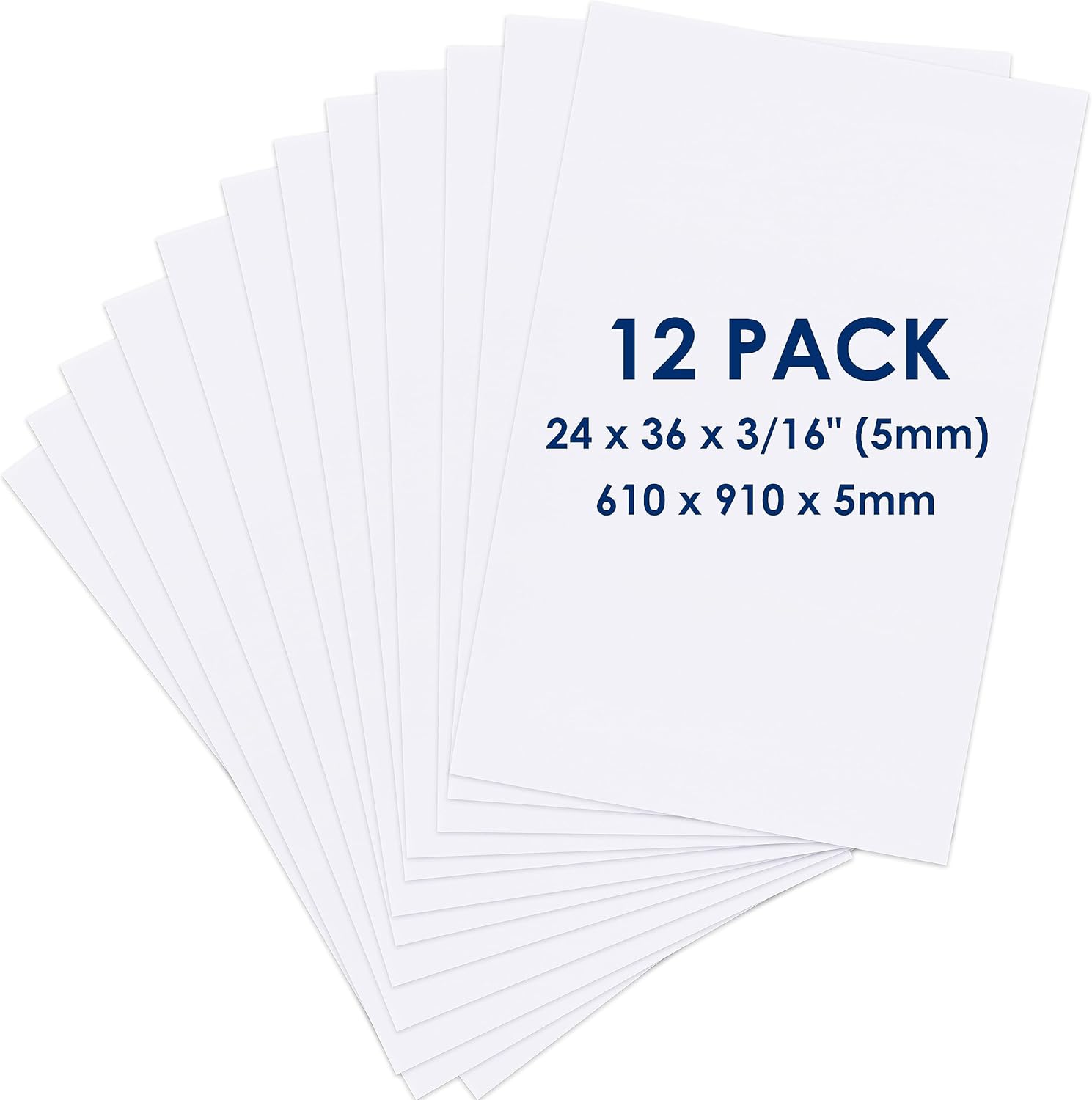 Foam Board 24 x 36 x 3/16in - Perfect for Crafts and Presentations