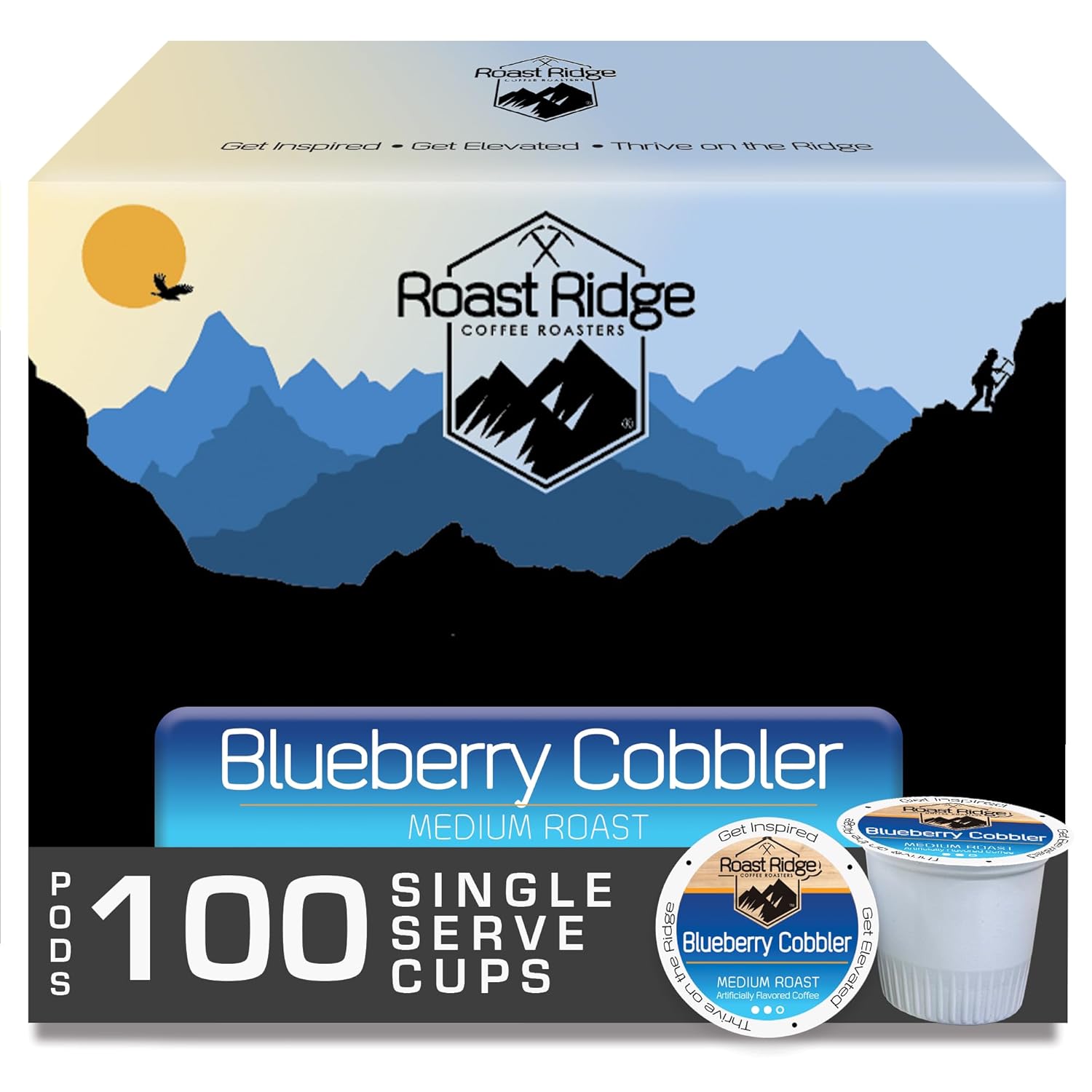 Roast Ridge Blueberry Cobbler Coffee Pods for Keurig Brewers