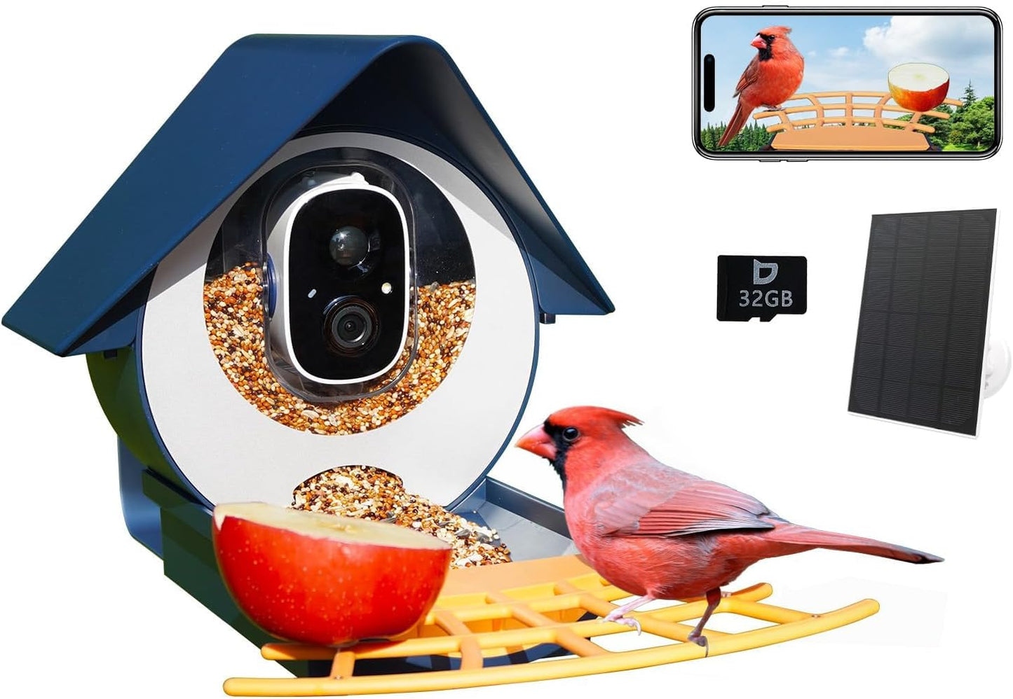 Birdkiss Smart Bird Feeder with Camera for Bird Lovers