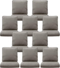 10-Piece Outdoor Patio Cushion Set - Fade & Water Resistant
