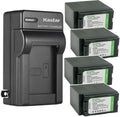CGA-D54 Battery 4-Pack with AC Wall Charger - Long Run Time