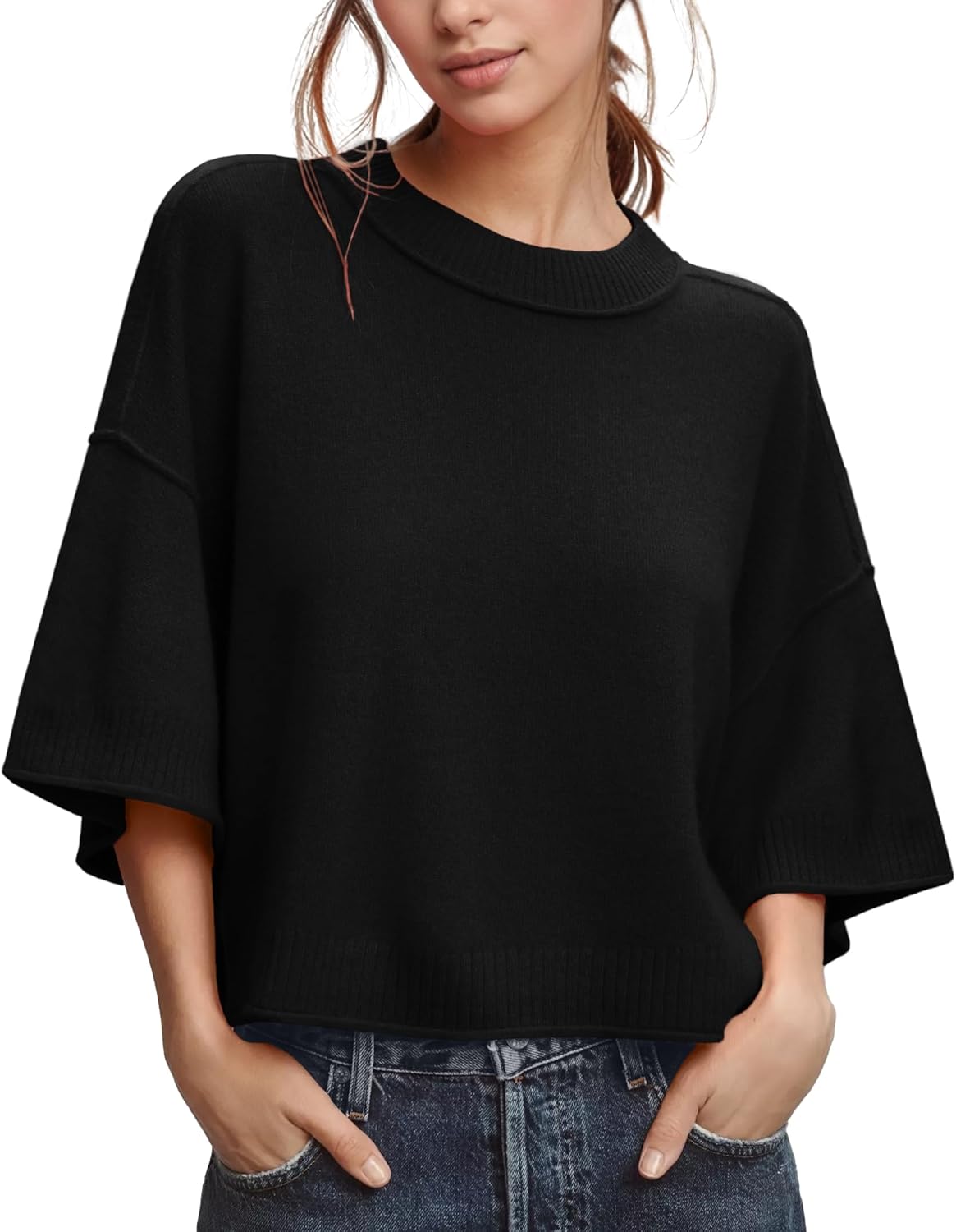 ZDC Women's Oversized Sweaters for Summer Casual Style
