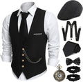 1920s Mens Costume Accessories Set - Vintage Roaring 20s PARTTELY