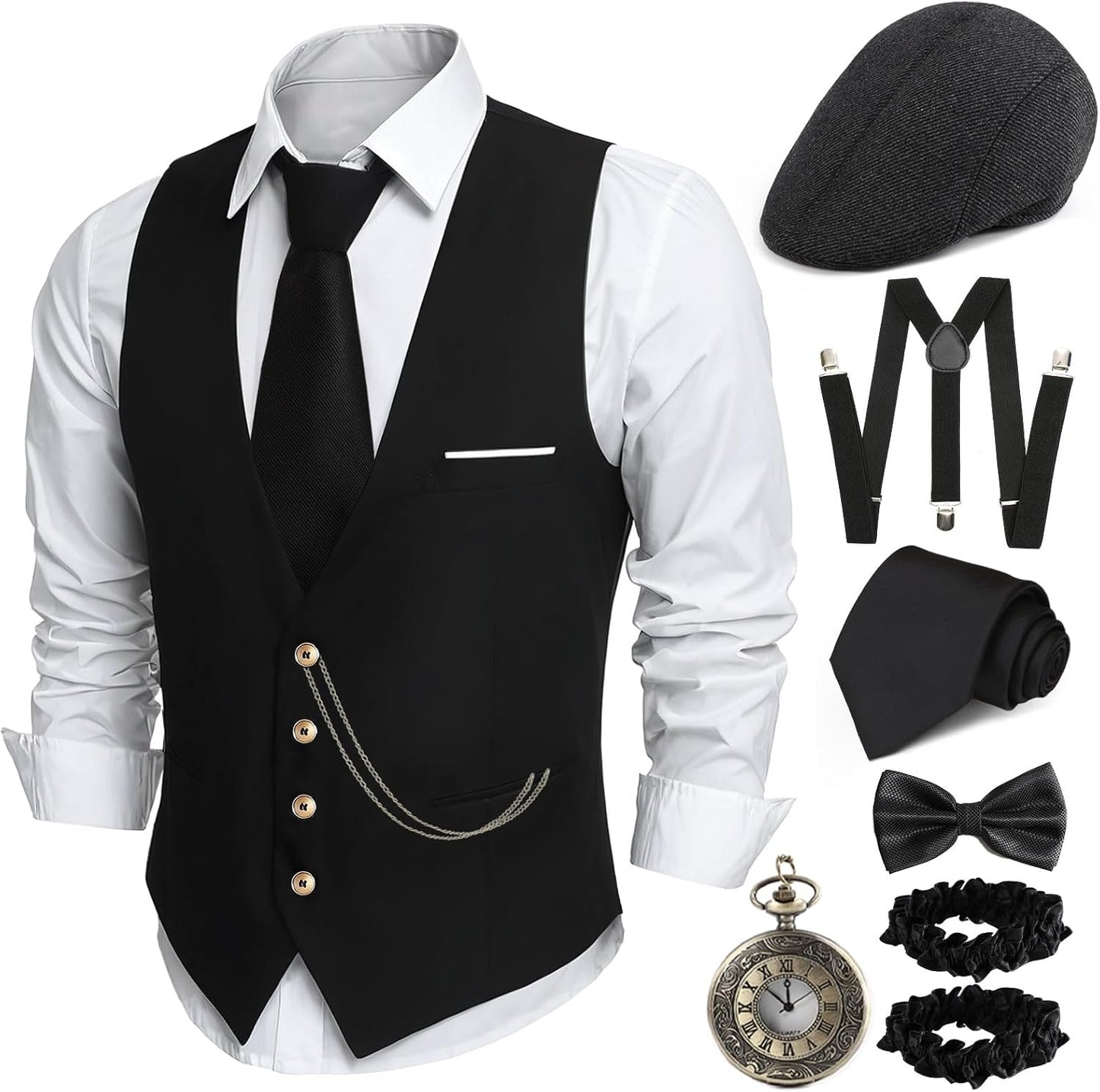 1920s Mens Costume Accessories for Roaring 20s Parties