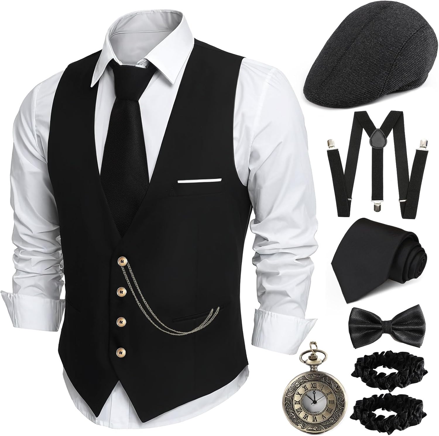 1920s Mens Costume Accessories for Roaring 20s Parties