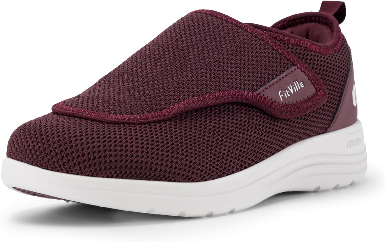 FitVille Diabetic Shoes for Women - Extra Wide Slip-On Comfort