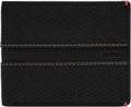 Men's Leather Bifold Wallet with Flip ID Window - 6 Card Capacity