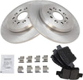 TRQ Rear Brake Pad & Rotor Kit for Ford and Mercury Vehicles