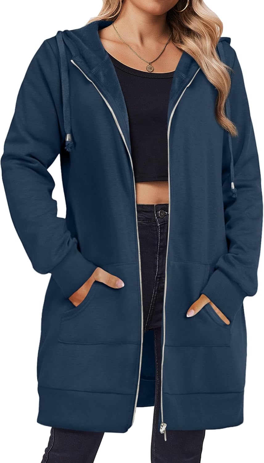 Zeagoo Zip Up Hoodies For Women: Stylish Oversized Sweatshirts