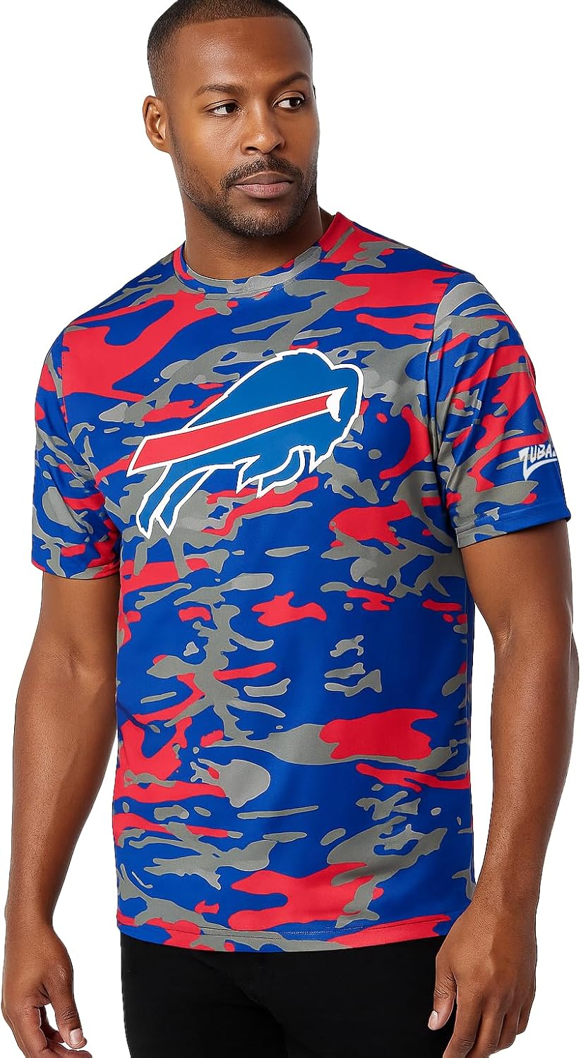 Zubaz NFL Teams Men's Short Sleeve Graphic T-Shirt for Fans