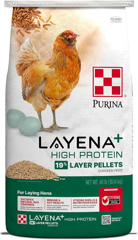 Purina Layena High Protein Layer Chicken Feed for Healthy Hens