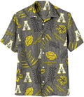Mens College Sports Fan Hawaiian-Vintage Floral Short Sleeve Shirt