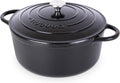 Cast Iron Dutch Oven with Lid 7.3-Quart - Low Maintenance Casserole
