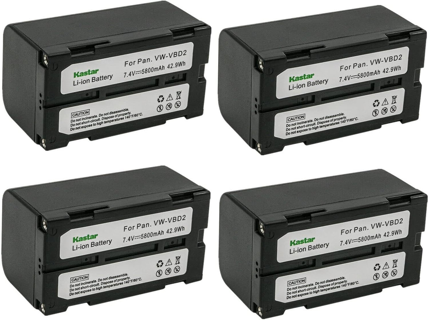 Kastar 4-Pack BDC-70 Battery Replacement for Hitachi Cameras