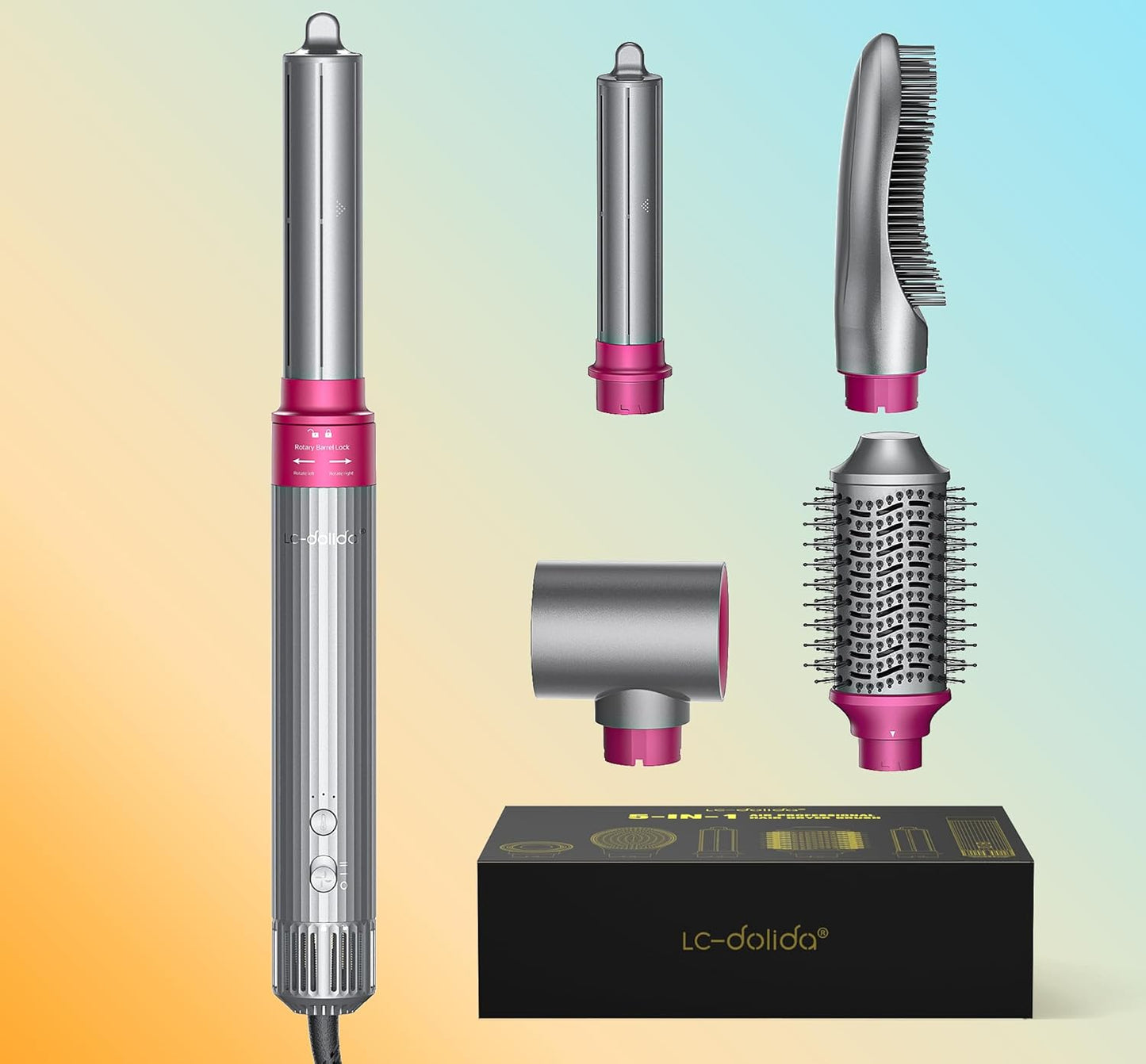 5-in-1 Hot Air Styler Set - Styling Without Heat Damage!