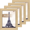 VCK 8x10 Picture Frame Set of 4 - Natural Oak Elegance