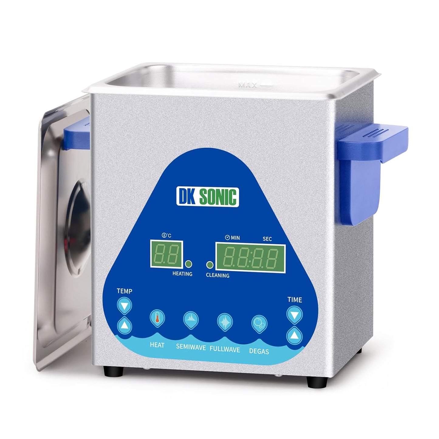 DK SONIC Ultrasonic Cleaner 2L with Heater and Timer Features