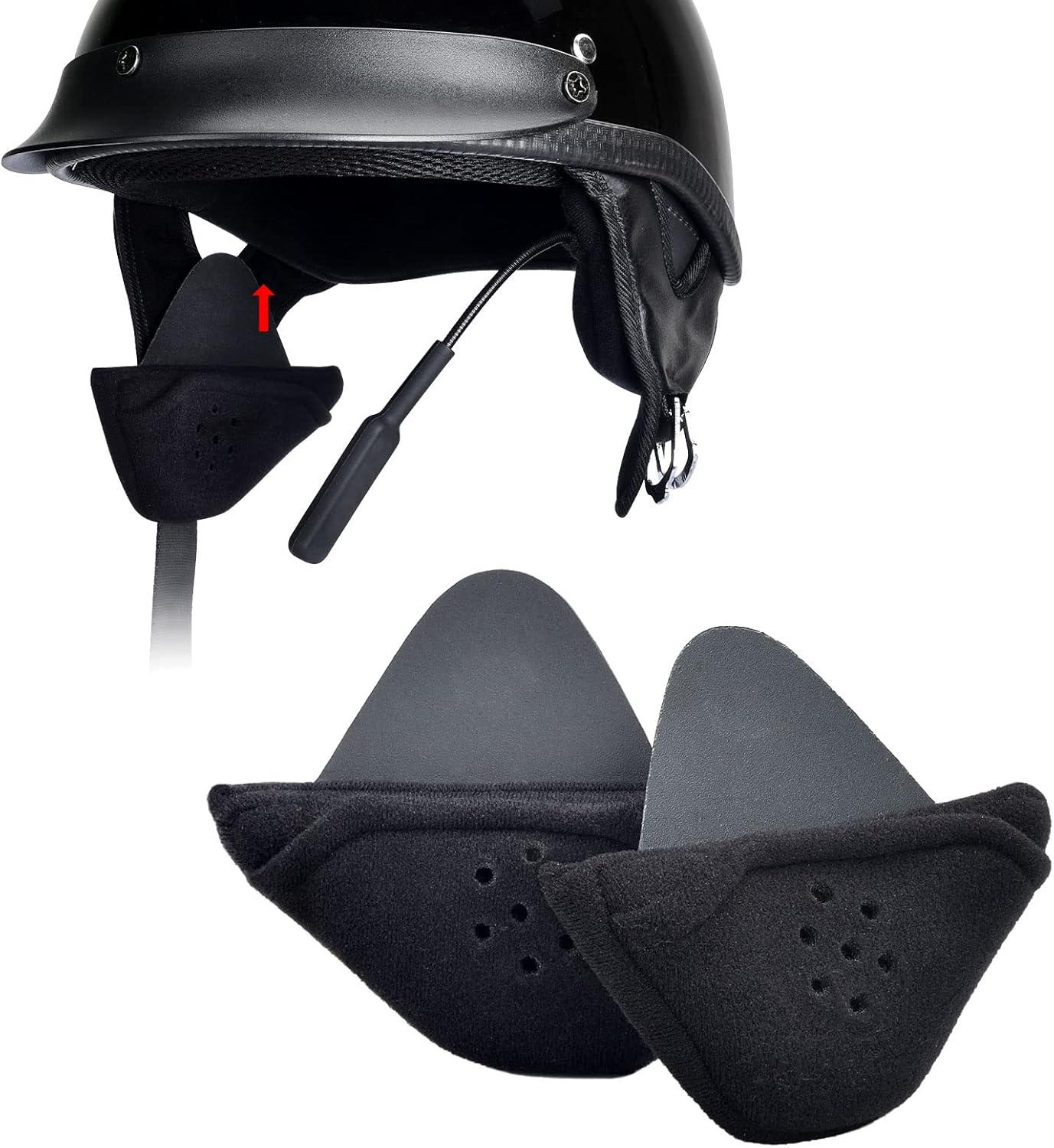 Generturbo Half Helmet Ear Pads - Reduce Wind Noise!